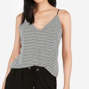 Express Reversible Satin Houndstooth Downtown Cami Size Small
